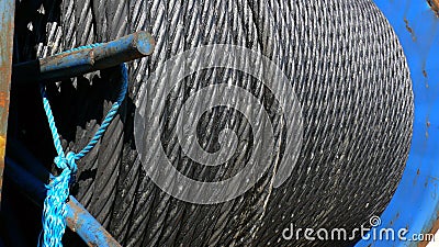 Steel Wire Rope Stock Photo