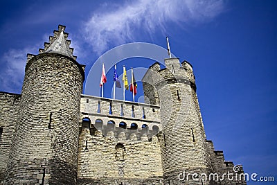 The Steen castle. Antwerpen Stock Photo