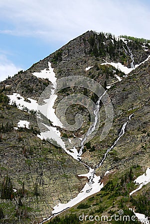 Steep cliff of mountain Stock Photo