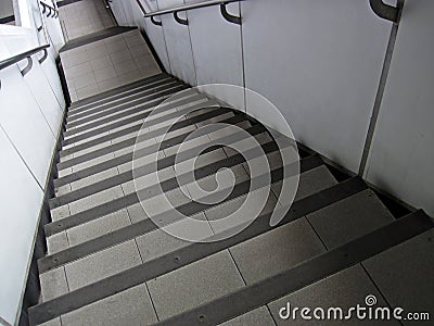 Steep Modern Stairs Stock Photo