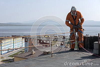 Steeplejack Stock Photo