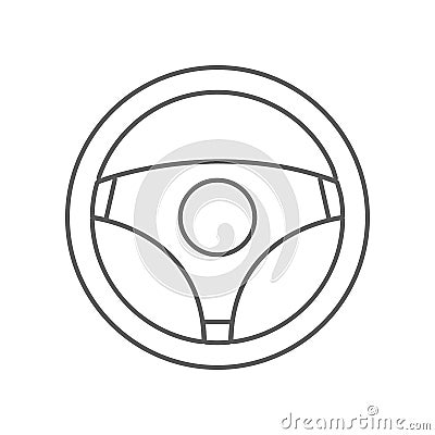 steering wheel icon. Element of Car repear for mobile concept and web apps icon. Outline, thin line icon for website design and Stock Photo