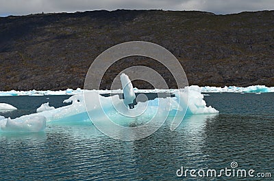 Steffen glacier in Campo de Hielo Sur Southern Patagonian Ice Field, Chilean Patagonia Stock Photo