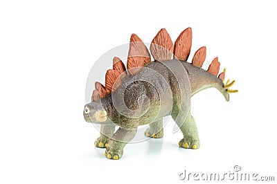 Stegosaurus dinosarus toy Stock Photo