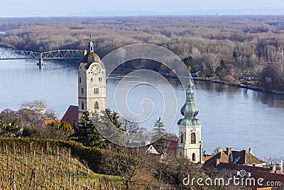 Stein an der Donau .Krems an der Donau. Federal state of Lower Austria, Wachau Valley, Austria Stock Photo