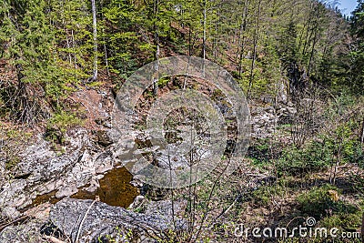 Steinklamm in Spiegelau in the Bavarian Forest, Germany Stock Photo