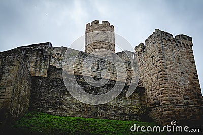 Steinsberg Castle in the village of Weiler, a suburb of Sinsheim, Germany Stock Photo