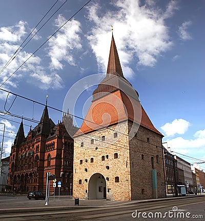 Steintor in Rostock Stock Photo