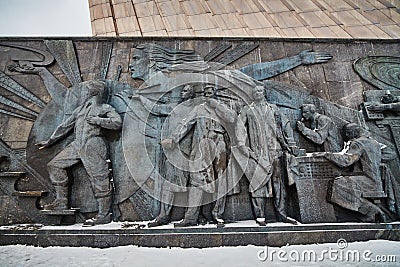 Stella monument in Moscow for cosmonautics and scientists Stock Photo