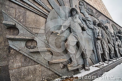 Stella monument in Moscow for cosmonautics and scientists Stock Photo