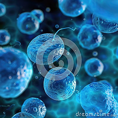 Stem cell, the building blocks of life, versatile and potent, medical breakthroughs, regeneration, and personalized Stock Photo