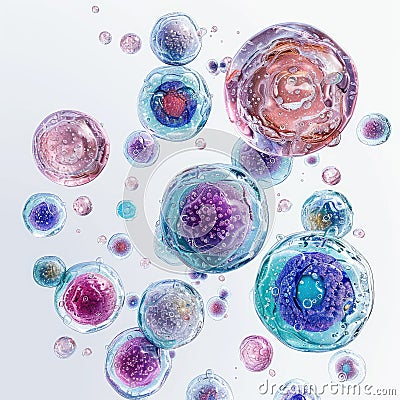 Stem cell, the building blocks of life, versatile and potent, medical breakthroughs, regeneration, and personalized Stock Photo