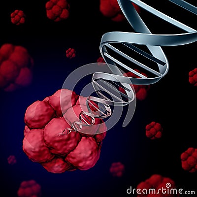Stem Cell DNA Cartoon Illustration