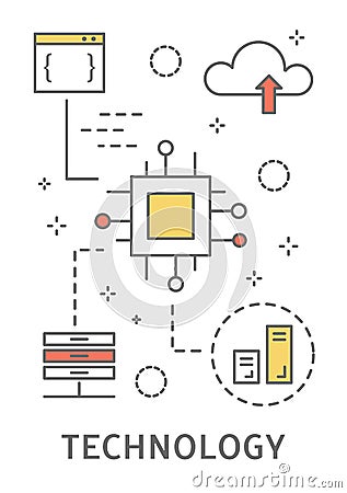 STEM concept illustration. Vector Illustration