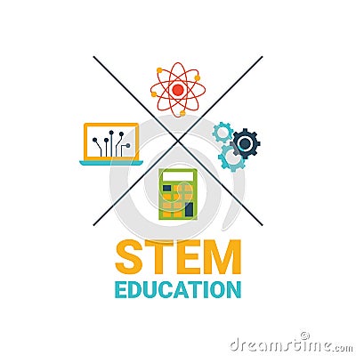 STEM education concept Vector Illustration