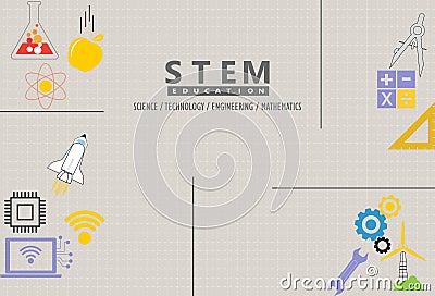 Infographic STEM Education Vector Illustration