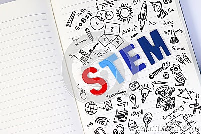STEM education. Science Technology Engineering Mathematics. Stock Photo
