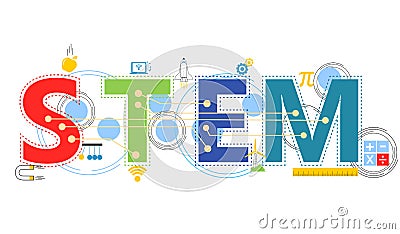 STEM Education Vector Illustration