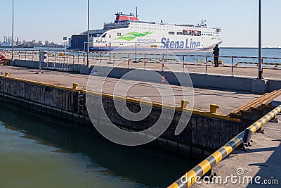 Stena Ebba a new 240-metre E-Flexer class ferry Editorial Stock Photo