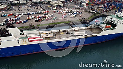 STENA FORETELLER Ferry Belfast Harbour Northern Ireland Editorial Stock Photo