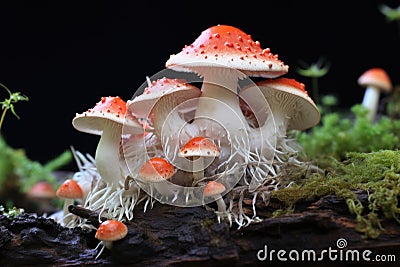 a step-by-step guide to inoculating mushroom spawn Stock Photo