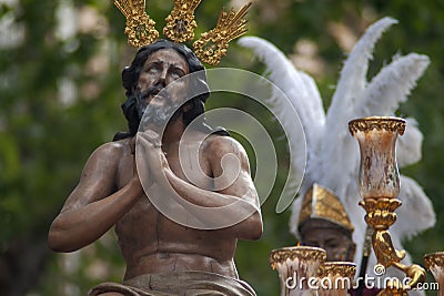 Brotherhood of the Star, Holy Week in Seville Editorial Stock Photo