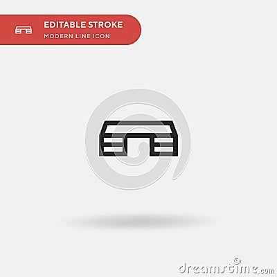 Step Simple vector icon. Illustration symbol design template for web mobile UI element. Perfect color modern pictogram on editable Stock Photo