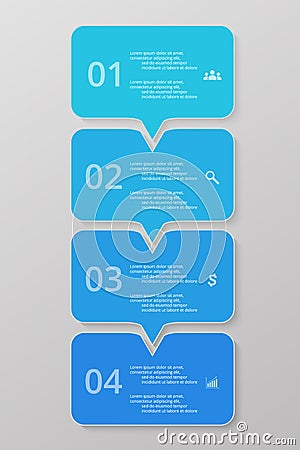 Step by step infographic. Vector Illustration