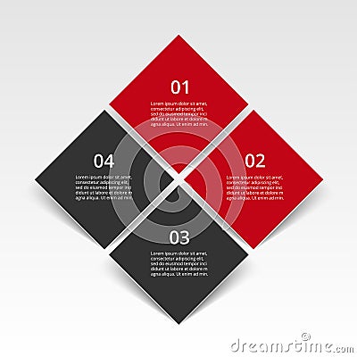 Step by step infographic. Vector Illustration