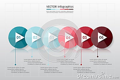 Step by step infographic. Vector Illustration