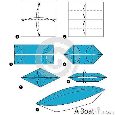 Step By Step Instructions How To Make Origami A Boat 