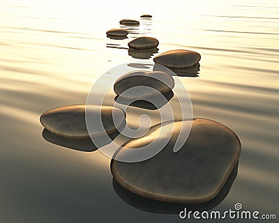 Step stones Stock Photo