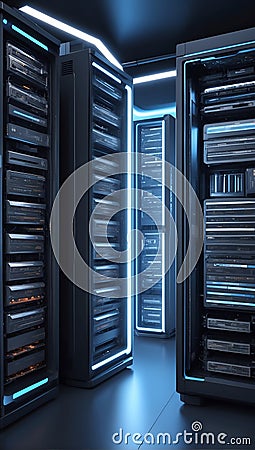 DataQuasar Odyssey: Illuminating the Uncharted Path of Data Mastery. AI generate Stock Photo