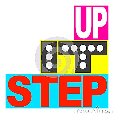 Step it up logo Vector Illustration
