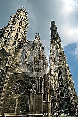 Stephansdom cathedral in Vienna Stock Photo