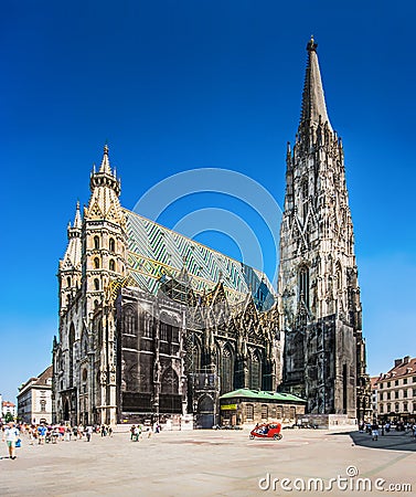 Stephansdom (St. Stephen's Cathedral) in Vienna, Austria Stock Photo