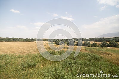 Steppe in Kazakhstan. autumn Stock Photo