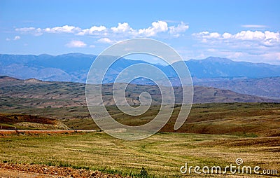 Steppe Landscape Stock Photo