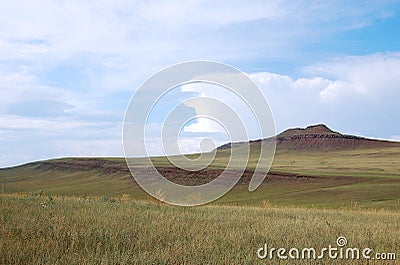 Steppe landscape Stock Photo