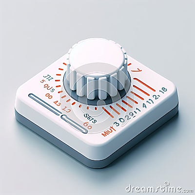 Stepper A control element that enables users to increase or der Stock Photo
