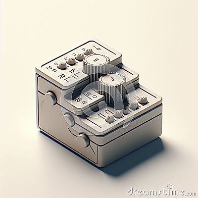 61 18. Stepper_ A control element that enables users t Stock Photo