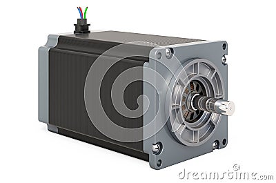 Stepper motor, 3D rendering Stock Photo