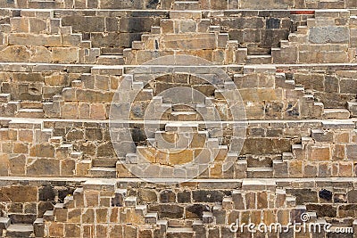 Steps at Chand Baori Stock Photo