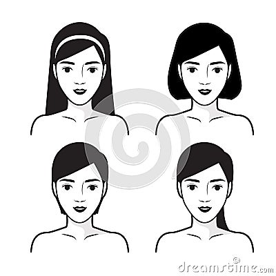 Steps how to facial care.Vector illustration Vector Illustration