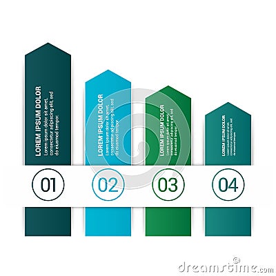 Steps infographics desingn with unique style Vector Illustration