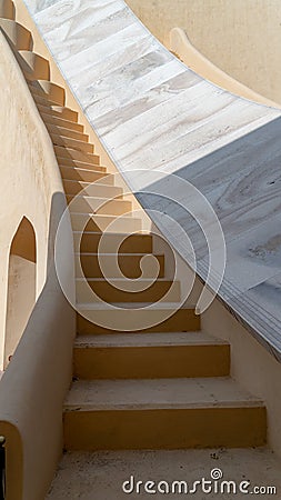Jantor Mantor architectural astronomical instrumen, Jaipur, India Stock Photo