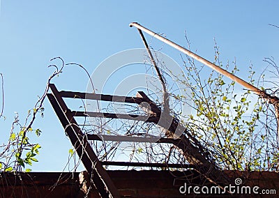 Steps in the sky Stock Photo