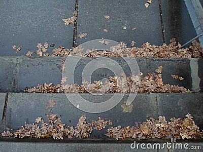 Steps with stones, stone stitches, fabulous stairs, castle, magic place Stock Photo