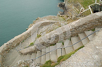 Steps to lighthouse Stock Photo