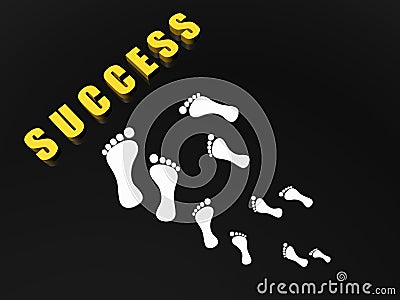 Steps to success Stock Photo